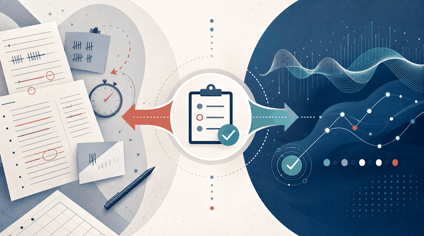 Manual fluency tracking compared with an AI-assisted tracker and hybrid teacher review workflow