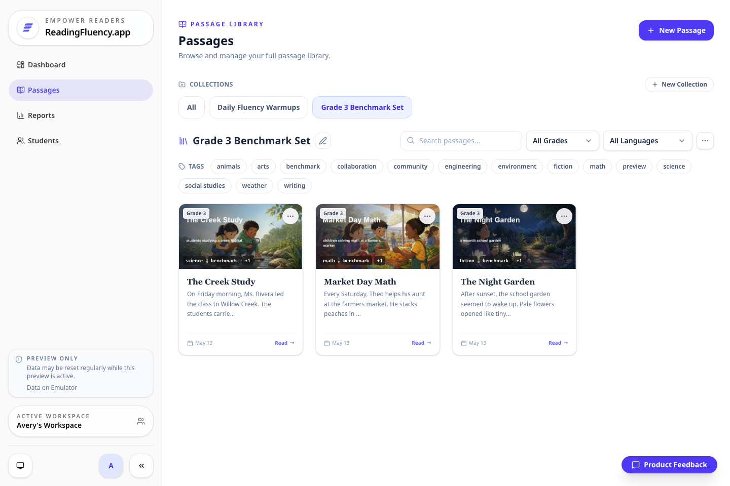 Passage collections