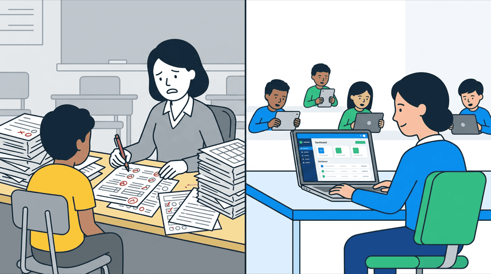 Running records compared with modern digital assessment